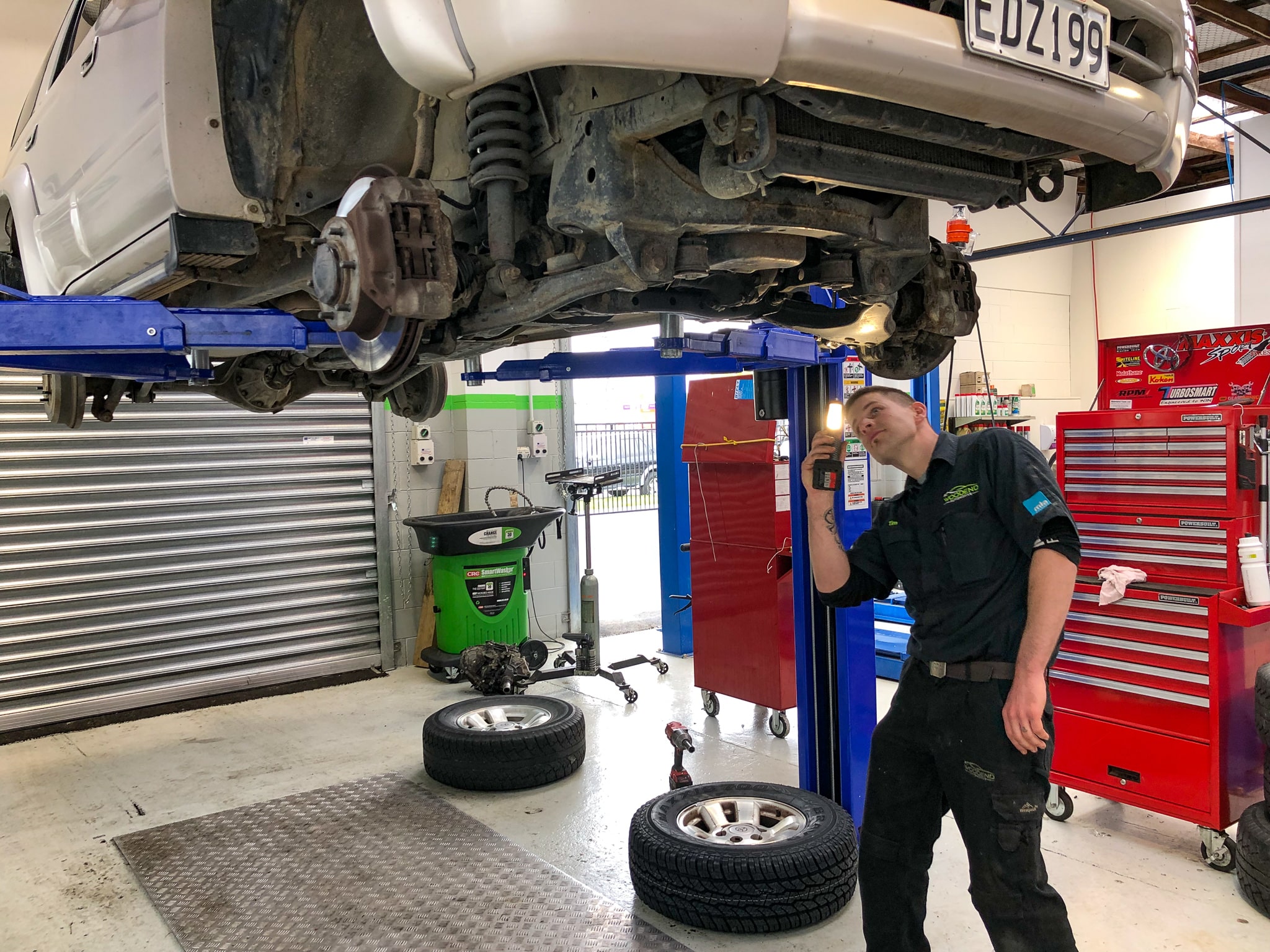 Our experienced mechanics servicing a car near Pegasus